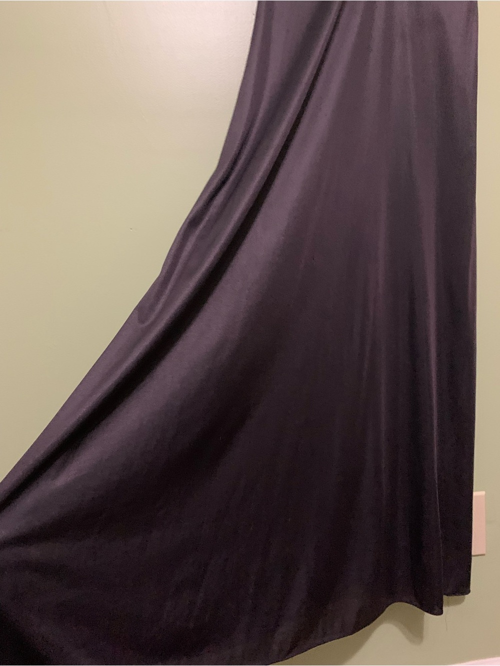 Vintage Texsheen Black Lingerie Maxi Gown Medium - Picture 5 of 8
